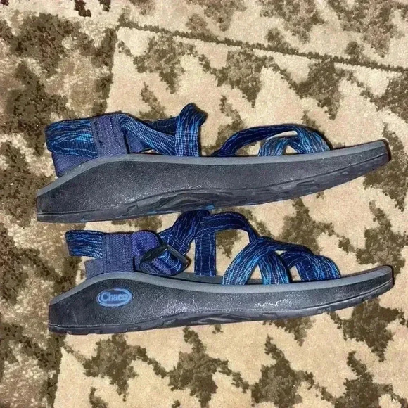 Men’s Blue & Black Chacos with Adjustable Strap - Picture 3 of 4